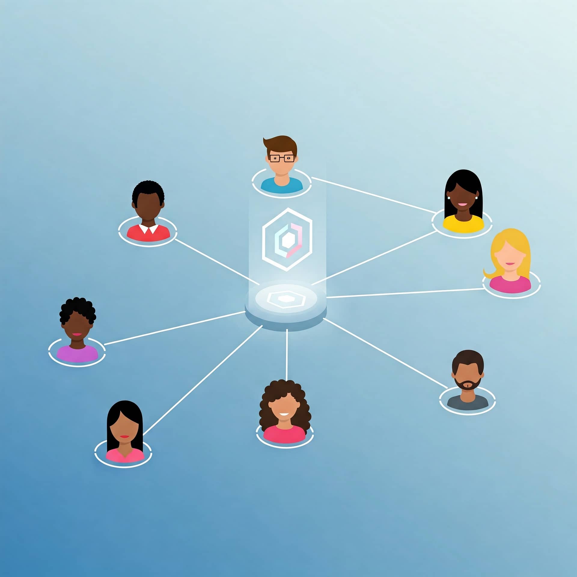 Online Community Illustration